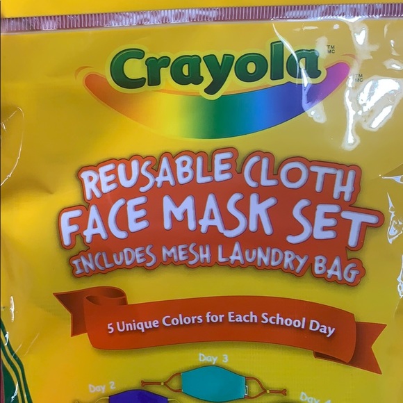 Crayola Accessories Crayola Reusable Cloth Face Mask Set Poshmark